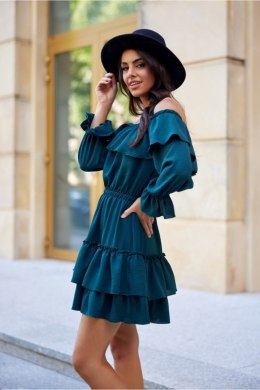 Sukienka Model Morella BUT SUK0491 Bottle Green - Roco Fashion Roco Fashion