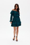 Sukienka Model Morella BUT SUK0491 Bottle Green - Roco Fashion Roco Fashion Sukienka Model Morella BUT SUK0491 Bottle Green - Roco Fashion Roco Fashion