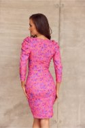 Sukienka Model SUK0329 E14 Pink - Roco Fashion Roco Fashion Sukienka Model SUK0329 E14 Pink - Roco Fashion Roco Fashion