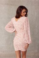 Sukienka Model SUK0392 16D Pink - Roco Fashion Roco Fashion Sukienka Model SUK0392 16D Pink - Roco Fashion Roco Fashion