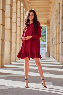 Sukienka Model Sintra BOR SUK0498 Bordo - Roco Fashion Roco Fashion