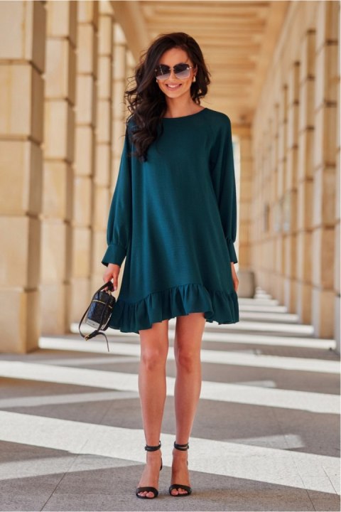 Sukienka Model Sintra BUT SUK0498 Bottle Green - Roco Fashion Roco Fashion Sukienka Model Sintra BUT SUK0498 Bottle Green - Roco Fashion Roco Fashion
