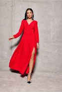 Sukienka Model Tiffany CZE SUK0420 Red - Roco Fashion Roco Fashion Sukienka Model Tiffany CZE SUK0420 Red - Roco Fashion Roco Fashion