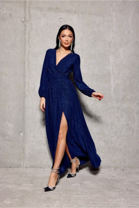 Sukienka Model Tiffany GRA SUK0420 Navy - Roco Fashion Roco Fashion Sukienka Model Tiffany GRA SUK0420 Navy - Roco Fashion Roco Fashion