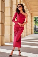 Sukienka Model Virginia BOR SUK0438 Bordo - Roco Fashion Roco Fashion Sukienka Model Virginia BOR SUK0438 Bordo - Roco Fashion Roco Fashion