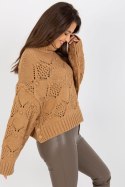 Sweter Damski Model EM-SW-1037-01.24X Camel - EM EM Sweter Damski Model EM-SW-1037-01.24X Camel - EM EM