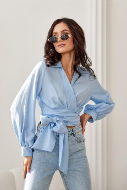 Bluzka Model Bella BLE BLU00205 Błękit - Roco Fashion Roco Fashion