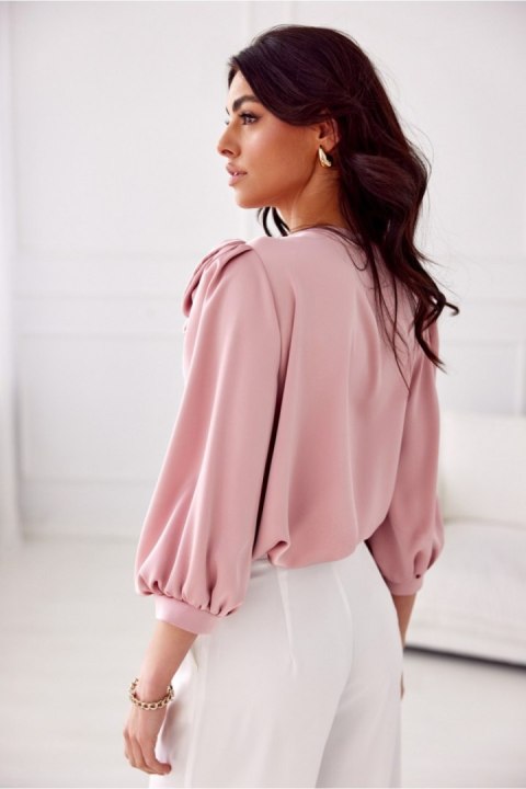 Bluzka Model Giana ROZ BLU0178 Pink - Roco Fashion Roco Fashion Bluzka Model Giana ROZ BLU0178 Pink - Roco Fashion Roco Fashion