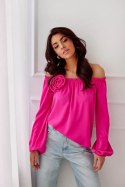 Bluzka Model Rosie AMA BLU0180 Amarant - Roco Fashion Roco Fashion Bluzka Model Rosie AMA BLU0180 Amarant - Roco Fashion Roco Fashion