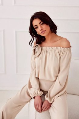 Bluzka Model Rosie BEZ BLU0180 Beige - Roco Fashion Roco Fashion