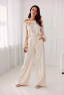 Bluzka model Rosie BEJ BLU0180 Light Beige - Roco Fashion Roco Fashion Bluzka model Rosie BEJ BLU0180 Light Beige - Roco Fashion Roco Fashion