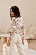 Koszula Damska Model Anvien BLU0136-03F Multicolor - Roco Fashion Roco Fashion Koszula Damska Model Anvien BLU0136-03F Multicolor - Roco Fashion Roco Fashion