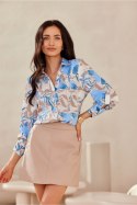 Koszula Damska Model Anvien BLU0136-04F Multicolor - Roco Fashion Roco Fashion Koszula Damska Model Anvien BLU0136-04F Multicolor - Roco Fashion Roco Fashion