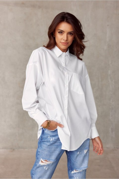 Koszula Damska Model EKR BLU0155 Ecru - Roco Fashion Roco Fashion
