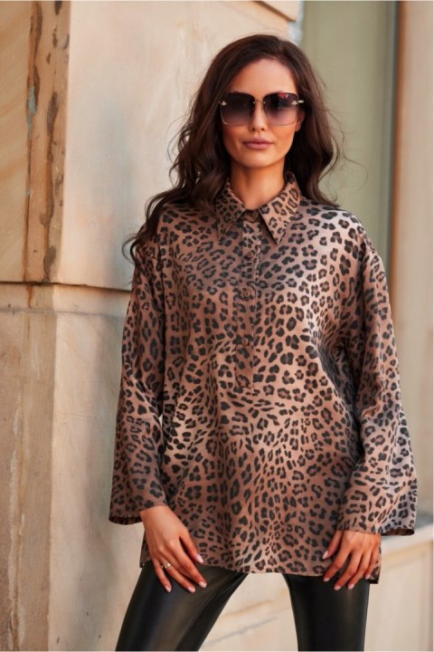 Koszula Damska Model Larisa BLU0193 W28 Multicolor - Roco Fashion Roco Fashion Koszula Damska Model Larisa BLU0193 W28 Multicolor - Roco Fashion Roco Fashion