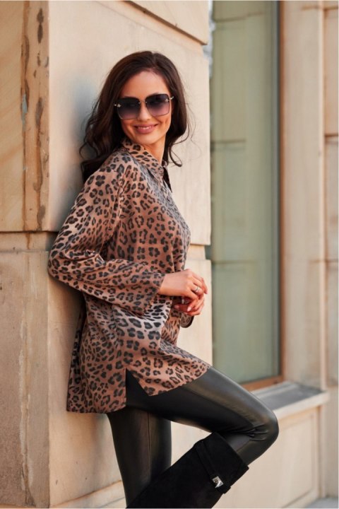 Koszula Damska Model Larisa BLU0193 W28 Multicolor - Roco Fashion Roco Fashion Koszula Damska Model Larisa BLU0193 W28 Multicolor - Roco Fashion Roco Fashion