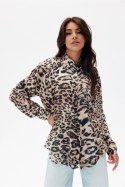 Koszula Damska Model Lesli BLU0186 Y26 Multicolor - Roco Fashion Roco Fashion Koszula Damska Model Lesli BLU0186 Y26 Multicolor - Roco Fashion Roco Fashion