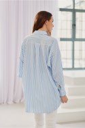 Koszula Damska Model Olivia BLU0159 P89 Blue - Roco Fashion Roco Fashion Koszula Damska Model Olivia BLU0159 P89 Blue - Roco Fashion Roco Fashion