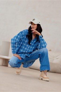 Koszula Damska Model Olly BLU0198-A29 Blue - Roco Fashion Roco Fashion