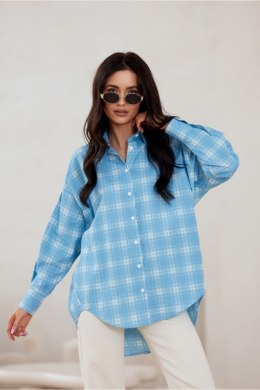 Koszula Damska Model Olly BLU0198-A30 Blue - Roco Fashion Roco Fashion