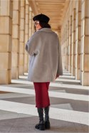 Kurtka Damska Model Camila SZJ KUR0029 Light Grey - Roco Fashion Roco Fashion Kurtka Damska Model Camila SZJ KUR0029 Light Grey - Roco Fashion Roco Fashion