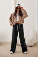 Kurtka Damska Model Erice CAP KUR0025 Cappuccino - Roco Fashion Roco Fashion Kurtka Damska Model Erice CAP KUR0025 Cappuccino - Roco Fashion Roco Fashion