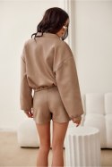 Kurtka Damska Model Erice CAP KUR0025 Cappuccino - Roco Fashion Roco Fashion Kurtka Damska Model Erice CAP KUR0025 Cappuccino - Roco Fashion Roco Fashion