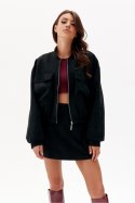 Kurtka Damska Model Erice CZA KUR0025 Black - Roco Fashion Roco Fashion Kurtka Damska Model Erice CZA KUR0025 Black - Roco Fashion Roco Fashion