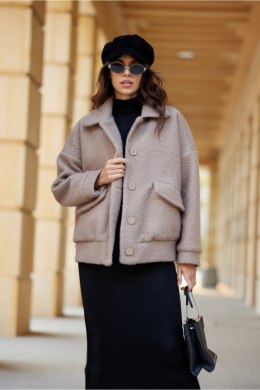 Kurtka Damska Model Ivon CAP KUR0027 Cappuccino - Roco Fashion Roco Fashion