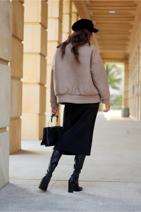 Kurtka Damska Model Ivon CAP KUR0027 Cappuccino - Roco Fashion Roco Fashion Kurtka Damska Model Ivon CAP KUR0027 Cappuccino - Roco Fashion Roco Fashion