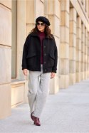 Kurtka Damska Model Ivon CZA KUR0027 Black - Roco Fashion Roco Fashion Kurtka Damska Model Ivon CZA KUR0027 Black - Roco Fashion Roco Fashion