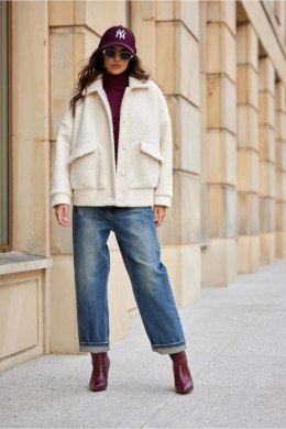 Kurtka Damska Model Ivon EKR KUR 27 Ecru - Roco Fashion Roco Fashion