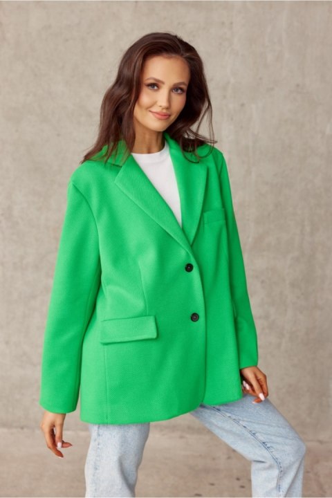 Marynarka Model ZIE ZAK0007 Green - Roco Fashion Roco Fashion Marynarka Model ZIE ZAK0007 Green - Roco Fashion Roco Fashion