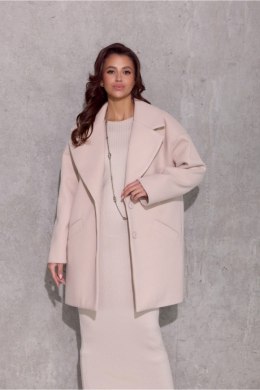 Płaszcz Damski Model Betty BEJ PLA0040 Light Beige - Roco Fashion Roco Fashion