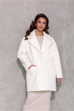 Płaszcz Damski Model Betty EKR PLA0040 Ecru - Roco Fashion Roco Fashion