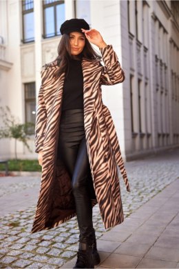 Płaszcz Damski Model Palermo CAM PLA0034 Camel - Roco Fashion Roco Fashion