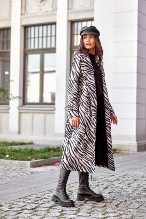 Płaszcz Damski Model Palermo CZB PLA0034 Black - Roco Fashion Roco Fashion Płaszcz Damski Model Palermo CZB PLA0034 Black - Roco Fashion Roco Fashion