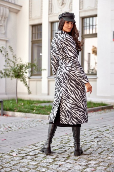 Płaszcz Damski Model Palermo CZB PLA0034 Black - Roco Fashion Roco Fashion Płaszcz Damski Model Palermo CZB PLA0034 Black - Roco Fashion Roco Fashion