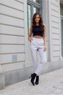 Spodnie Damski Model Madison SZJ SPD0027 Light Grey - Roco Fashion Roco Fashion Spodnie Damski Model Madison SZJ SPD0027 Light Grey - Roco Fashion Roco Fashion