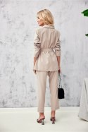 Spodnie Damskie Model BEJ 7/8 0015 Beige - Roco Fashion Roco Fashion Spodnie Damskie Model BEJ 7/8 0015 Beige - Roco Fashion Roco Fashion