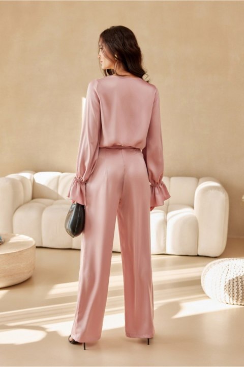 Spodnie Damskie Model Elsa ROZ SPD0034 Pink - Roco Fashion Roco Fashion Spodnie Damskie Model Elsa ROZ SPD0034 Pink - Roco Fashion Roco Fashion