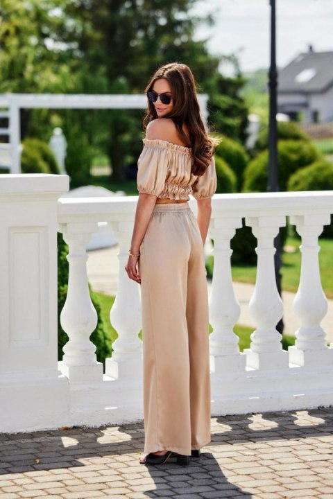 Spodnie Damskie Model Tarifa BEZ SPD0035 Beige - Roco Fashion Roco Fashion Spodnie Damskie Model Tarifa BEZ SPD0035 Beige - Roco Fashion Roco Fashion