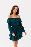 Sukienka Model Almeria BUT SUK0297 Bottle Green - Roco Fashion Roco Fashion Sukienka Model Almeria BUT SUK0297 Bottle Green - Roco Fashion Roco Fashion