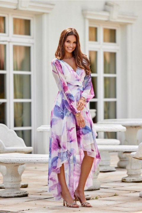Sukienka Model Carlotta SUK0412-44D Multicolor - Roco Fashion Roco Fashion Sukienka Model Carlotta SUK0412-44D Multicolor - Roco Fashion Roco Fashion