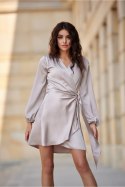 Sukienka Model Catlin BEJ SUK0476 Light Beige - Roco Fashion Roco Fashion Sukienka Model Catlin BEJ SUK0476 Light Beige - Roco Fashion Roco Fashion