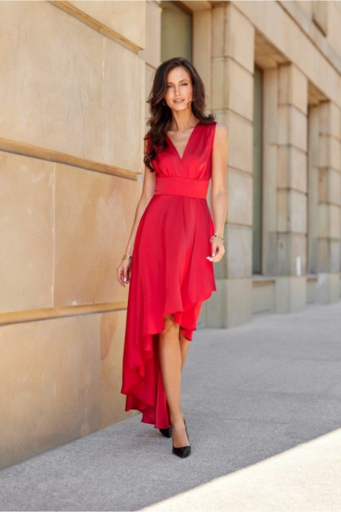 Sukienka Model Jennifer CZE SUK0410 Red - Roco Fashion Roco Fashion Sukienka Model Jennifer CZE SUK0410 Red - Roco Fashion Roco Fashion