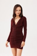 Sukienka Model Maya CBO SUK0489 Black/Bordo - Roco Fashion Roco Fashion