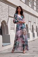 Sukienka Model Nicole SUK0419 65D Multicolor - Roco Fashion Roco Fashion Sukienka Model Nicole SUK0419 65D Multicolor - Roco Fashion Roco Fashion