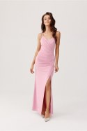 Sukienka Model Patricia ROZ SUK0427 Pink - Roco Fashion Roco Fashion Sukienka Model Patricia ROZ SUK0427 Pink - Roco Fashion Roco Fashion