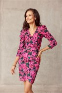 Sukienka Model SUK0329 E10 Pink - Roco Fashion Roco Fashion Sukienka Model SUK0329 E10 Pink - Roco Fashion Roco Fashion